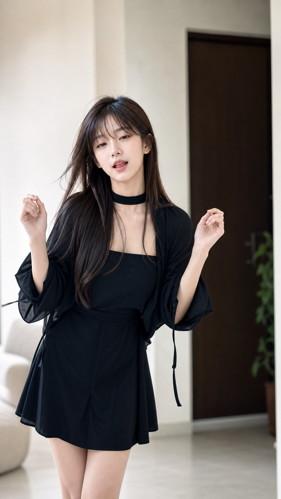 An irresistibly alluring young girl
